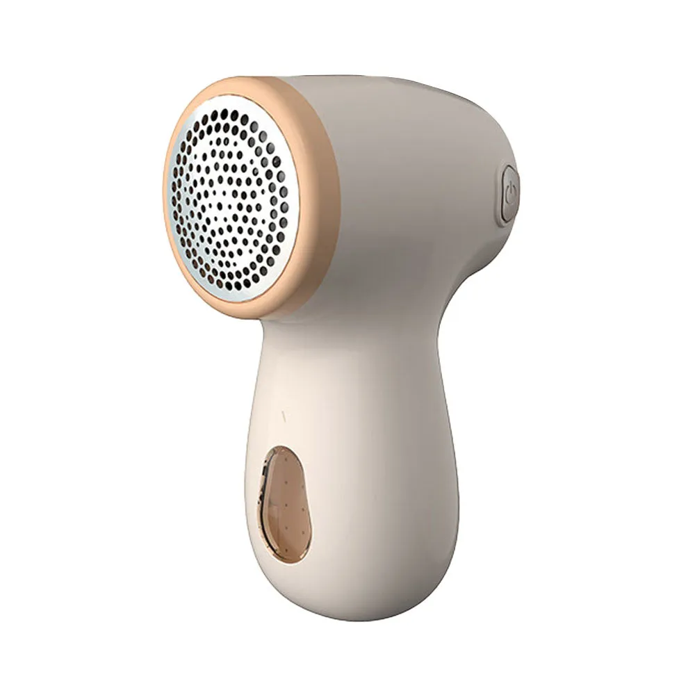 Rechargeable Electric Lint Remover Digital Display Fabric Shaver for Clothes Beige