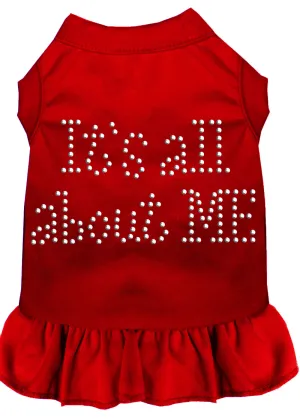 Rhinestone All About Me Dress Red Lg