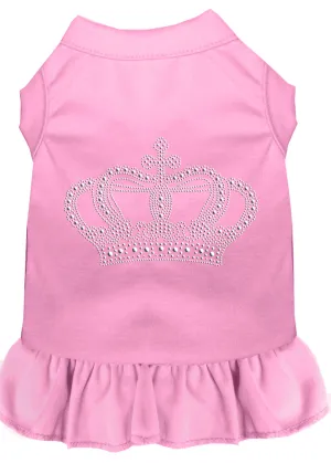 Rhinestone Crown Dress Light Pink Xs