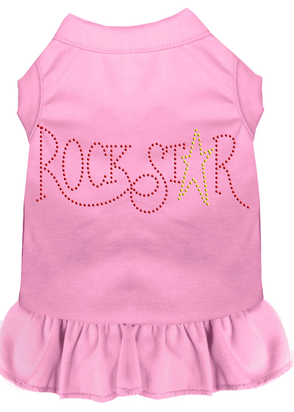 Rhinestone Rockstar Dress Light Pink 4x