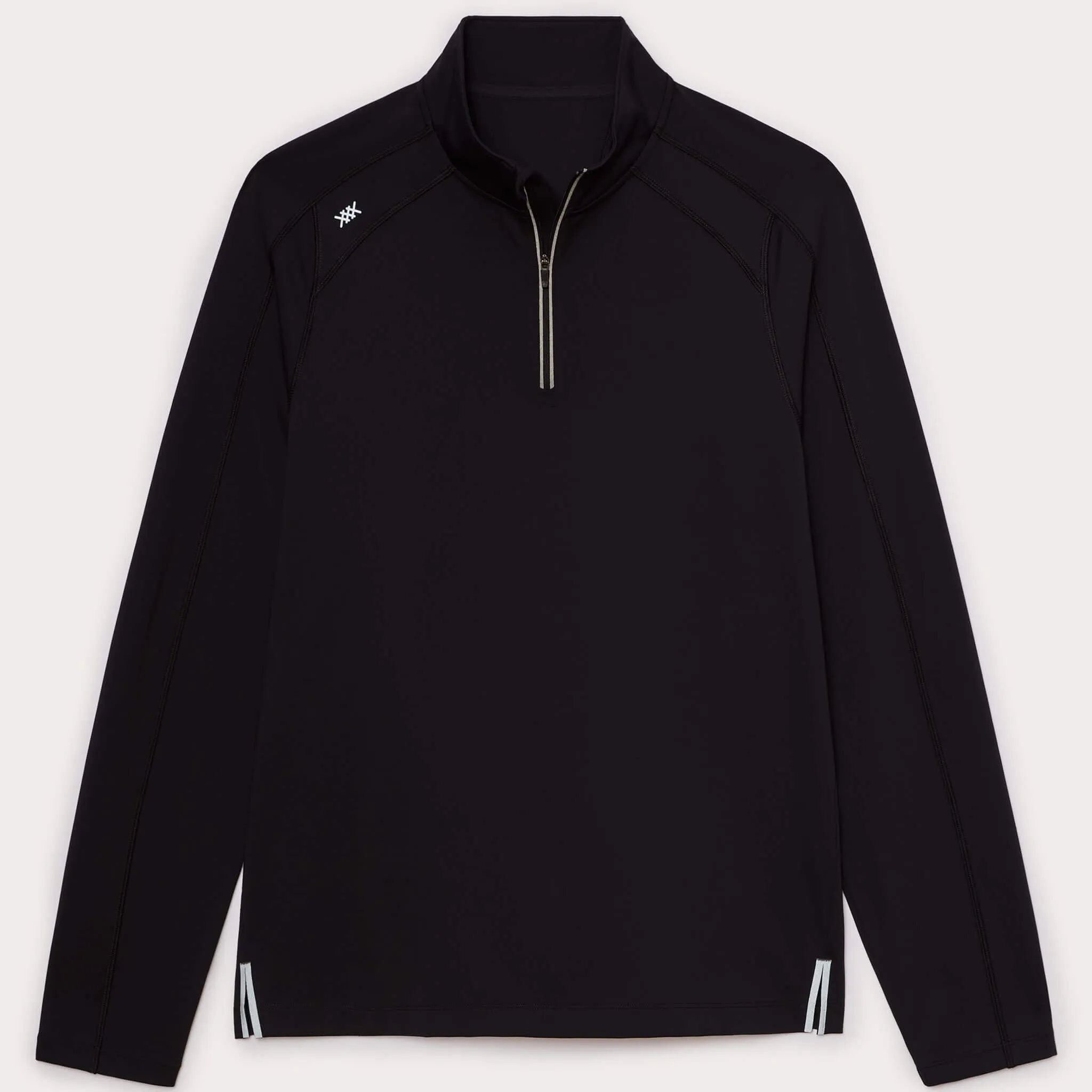 Rhone Men's Rise 1/4 Zip Pullover Sweater - Black