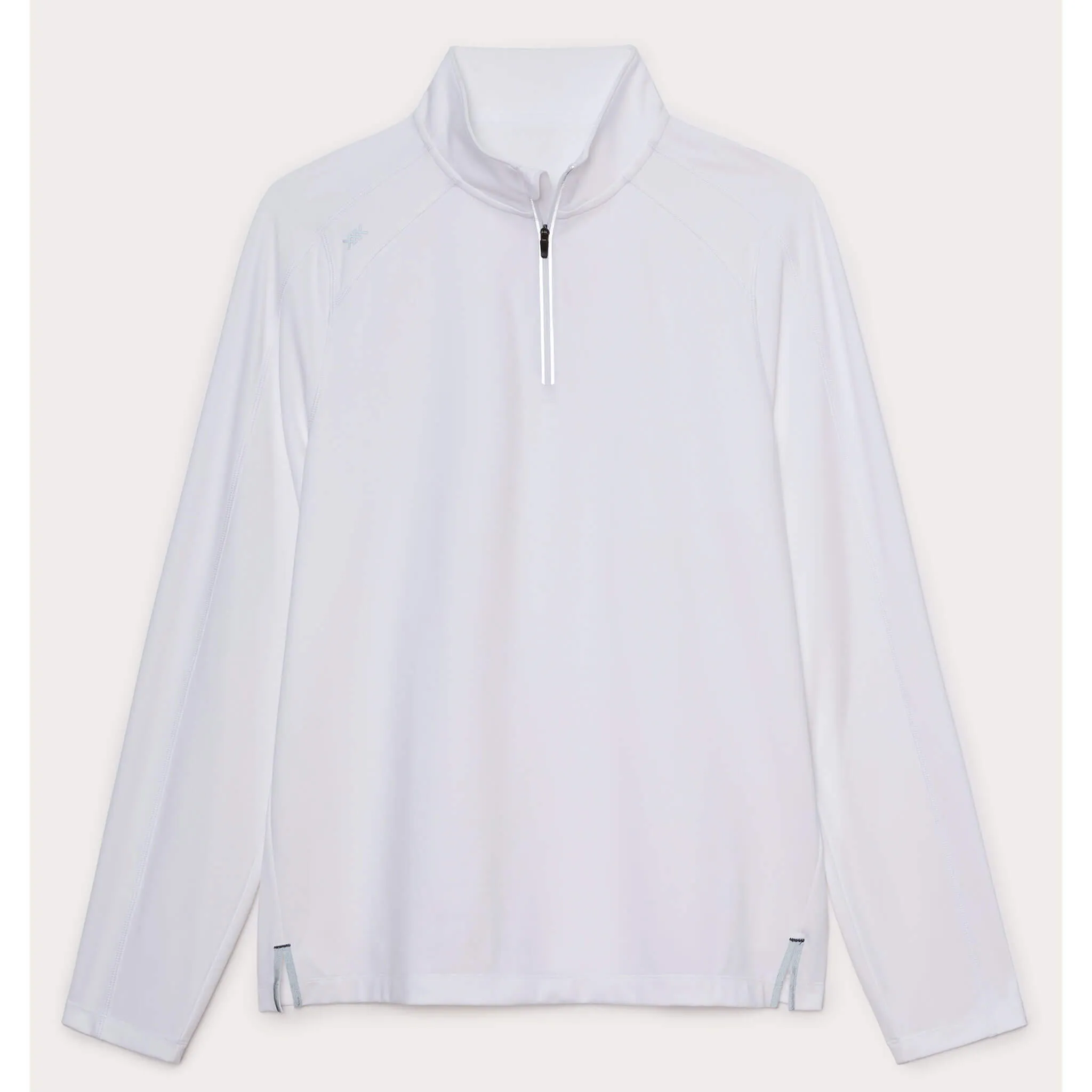 Rhone Men's Rise 1/4 Zip Pullover Sweater - White