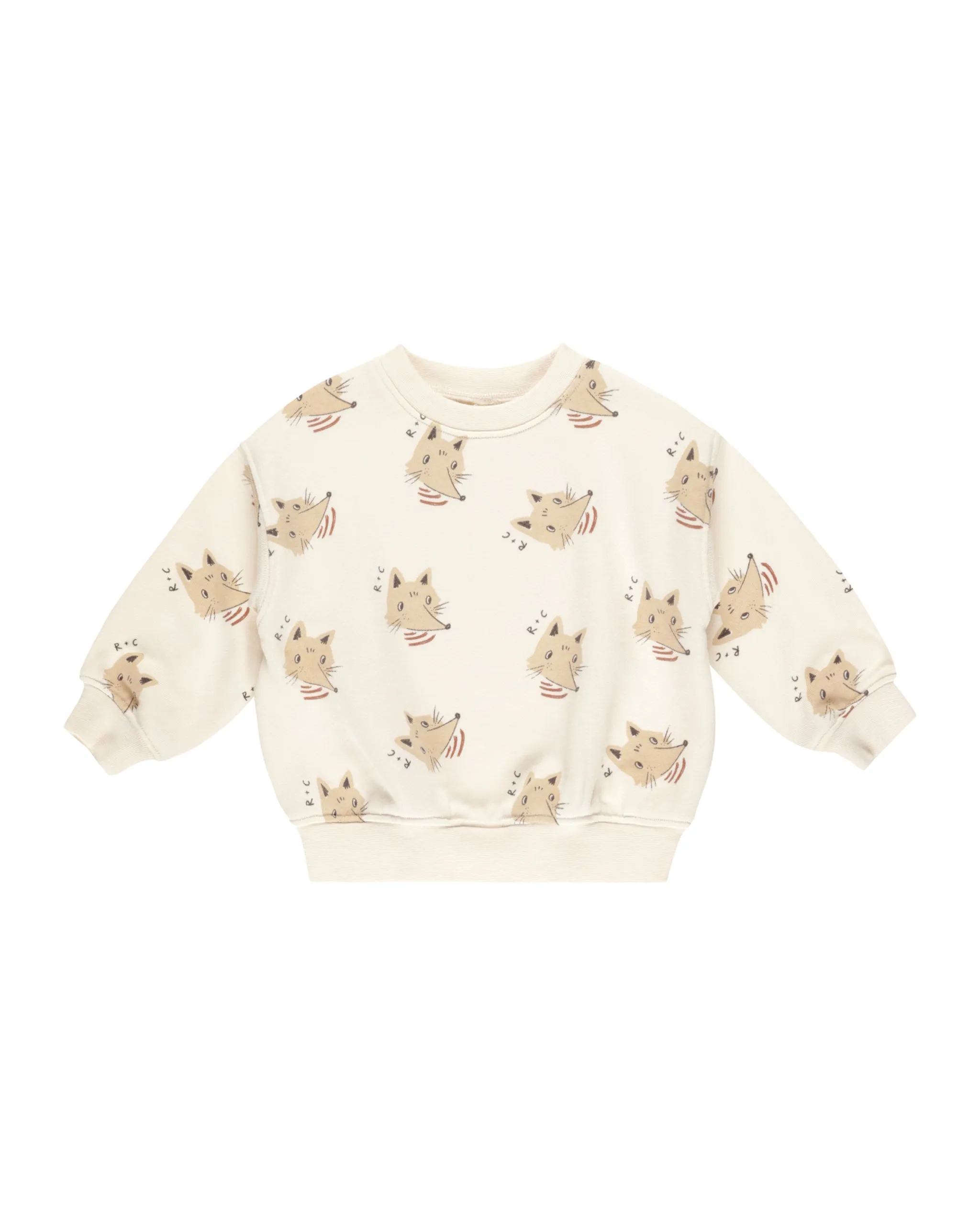 Rylee & Cru Natural Coyote Relaxed Sweatshirt