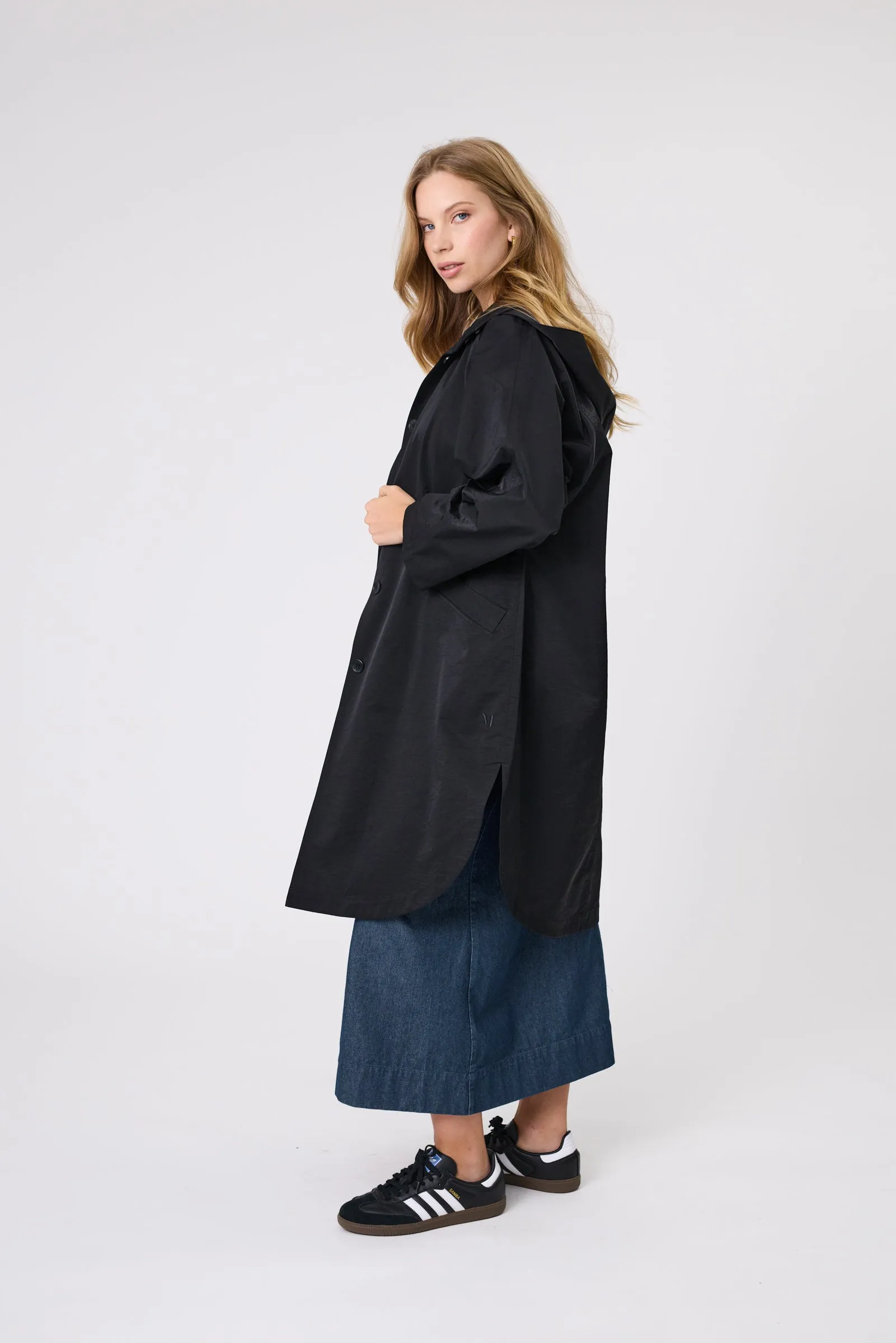 Season Trench Coat - Black
