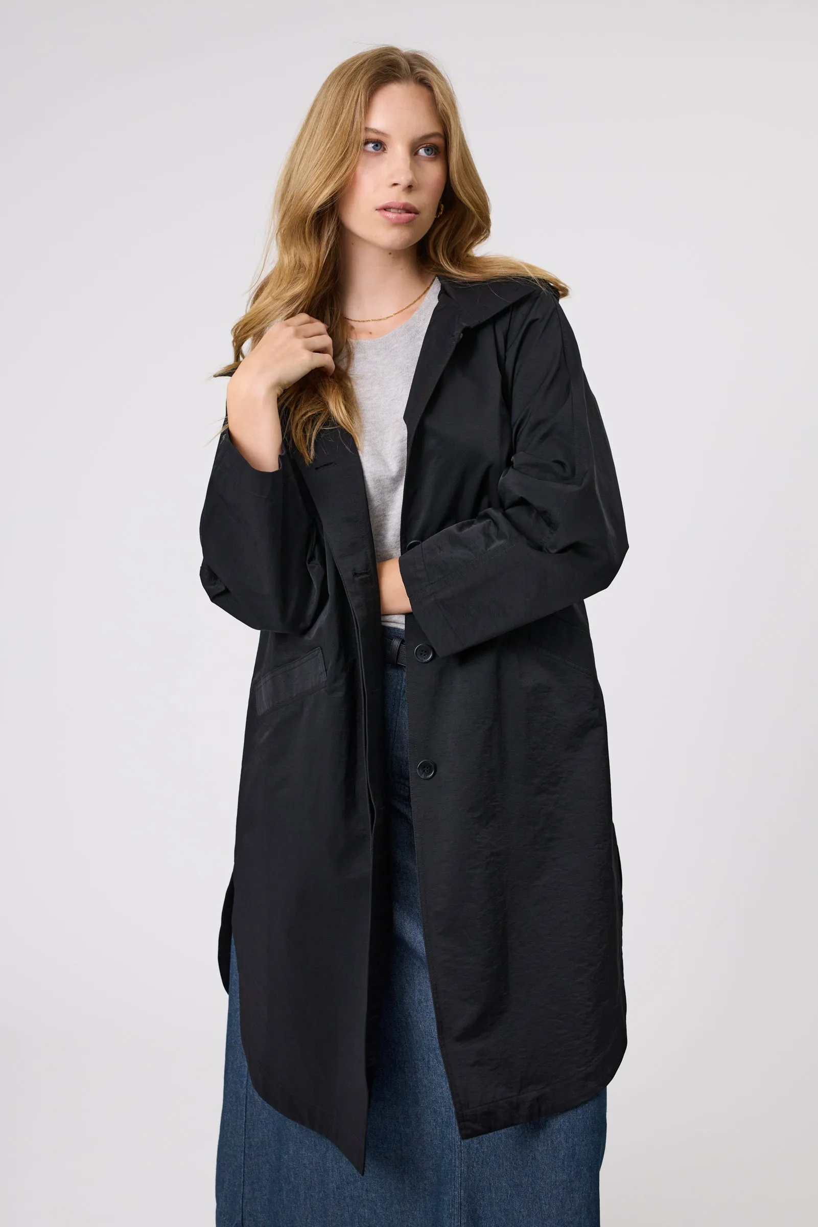 Season Trench Coat - Black