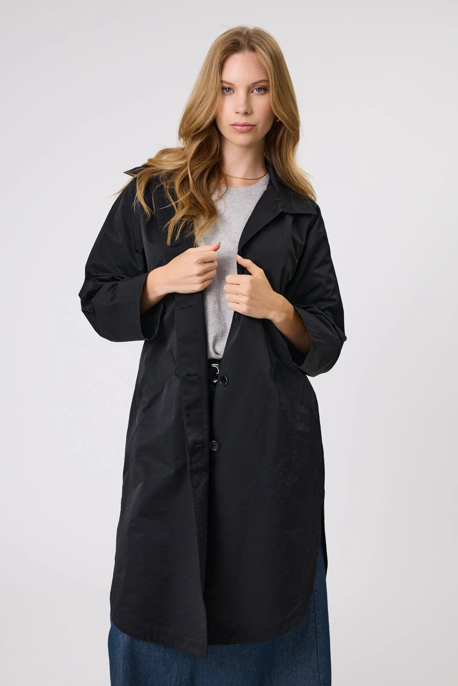 Season Trench Coat - Black