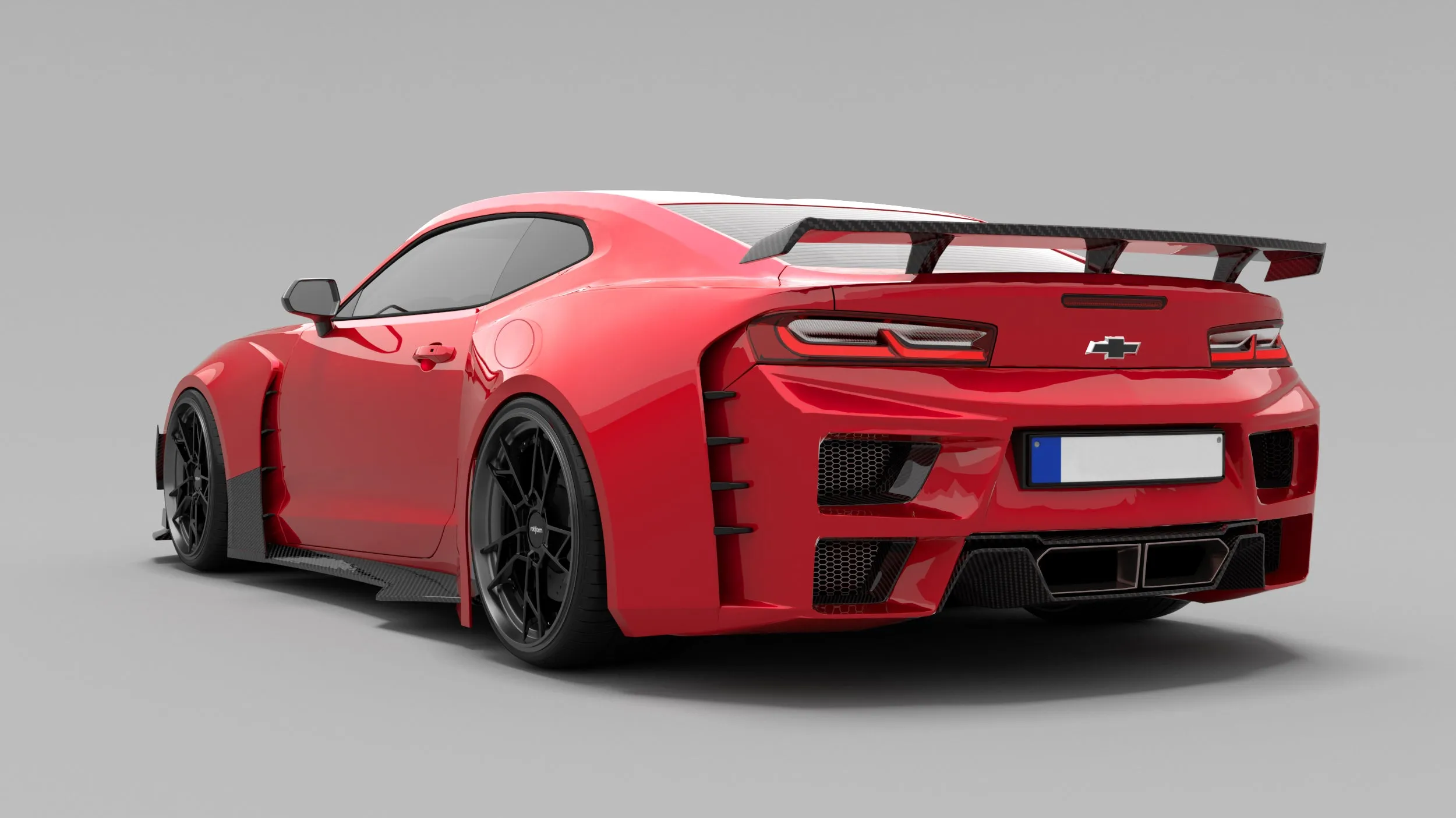 SPECTER PLUS Side Skirts for Chevrolet Camaro 6th Gen ZL1 Z/28 2/1SS 3/2/1LT 2/1LS Carbon Fiber/FRP