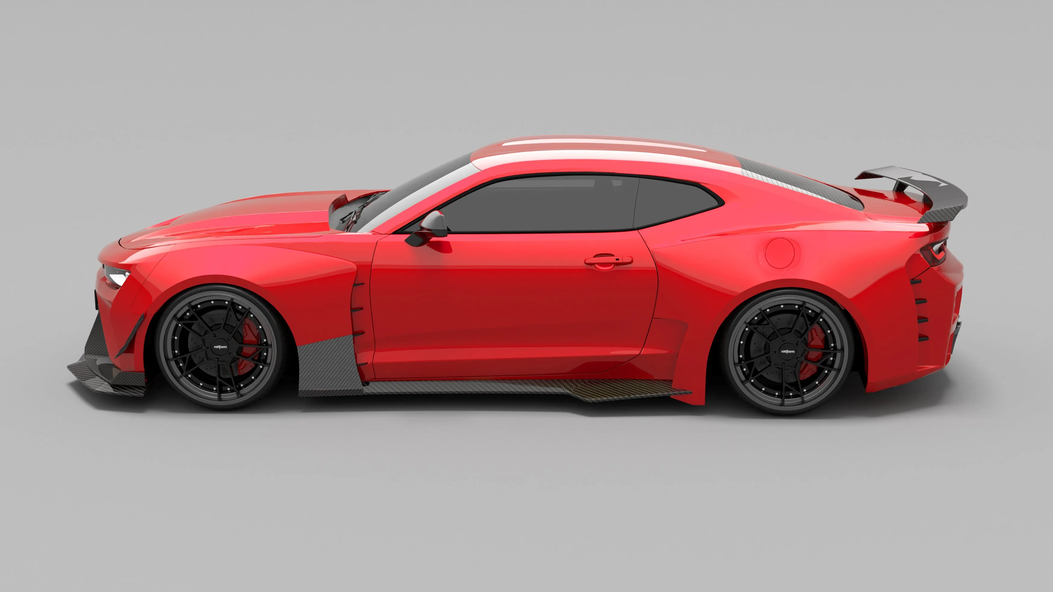 SPECTER PLUS Side Skirts for Chevrolet Camaro 6th Gen ZL1 Z/28 2/1SS 3/2/1LT 2/1LS Carbon Fiber/FRP