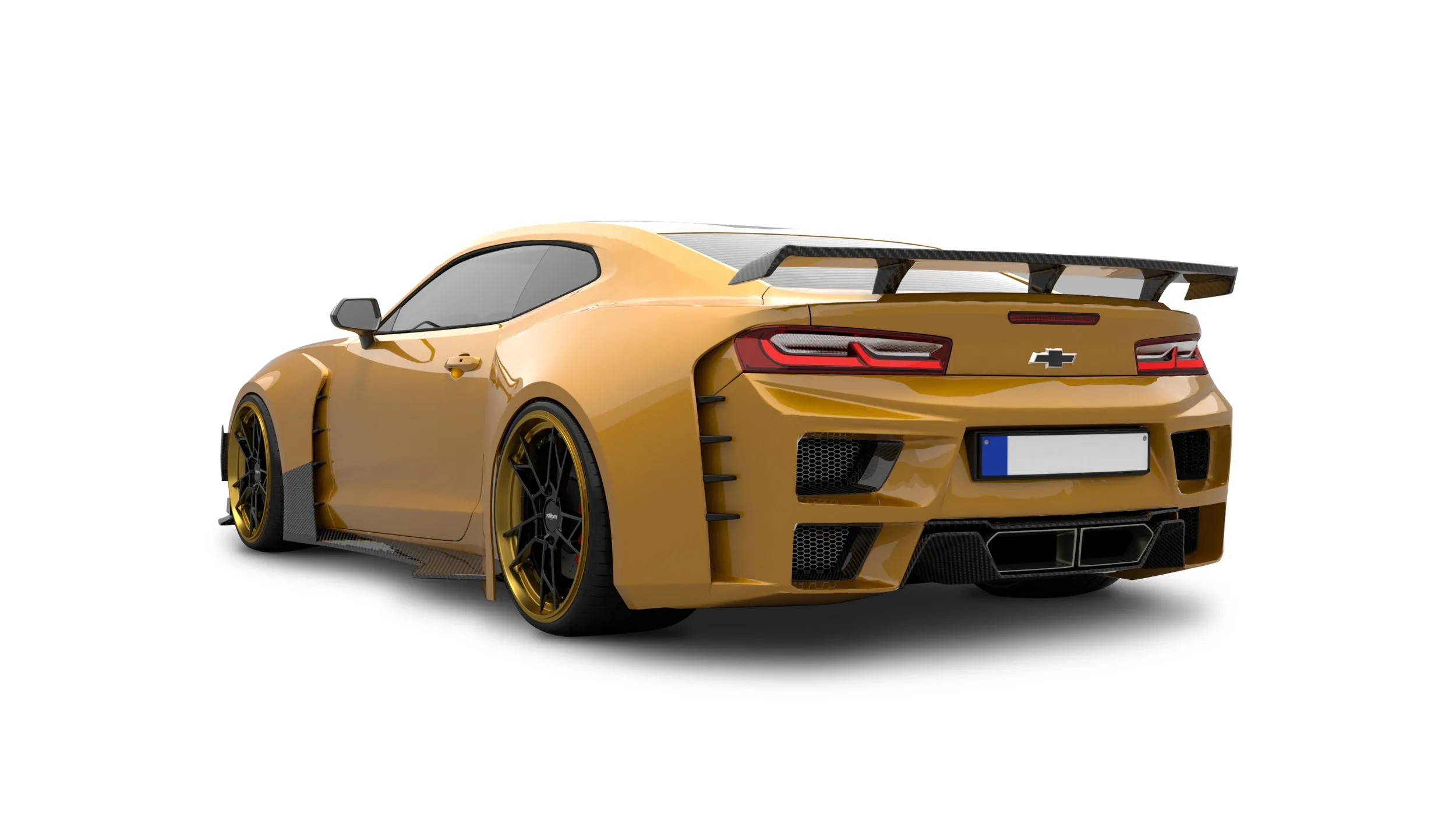 SPECTER PLUS Side Skirts for Chevrolet Camaro 6th Gen ZL1 Z/28 2/1SS 3/2/1LT 2/1LS Carbon Fiber/FRP
