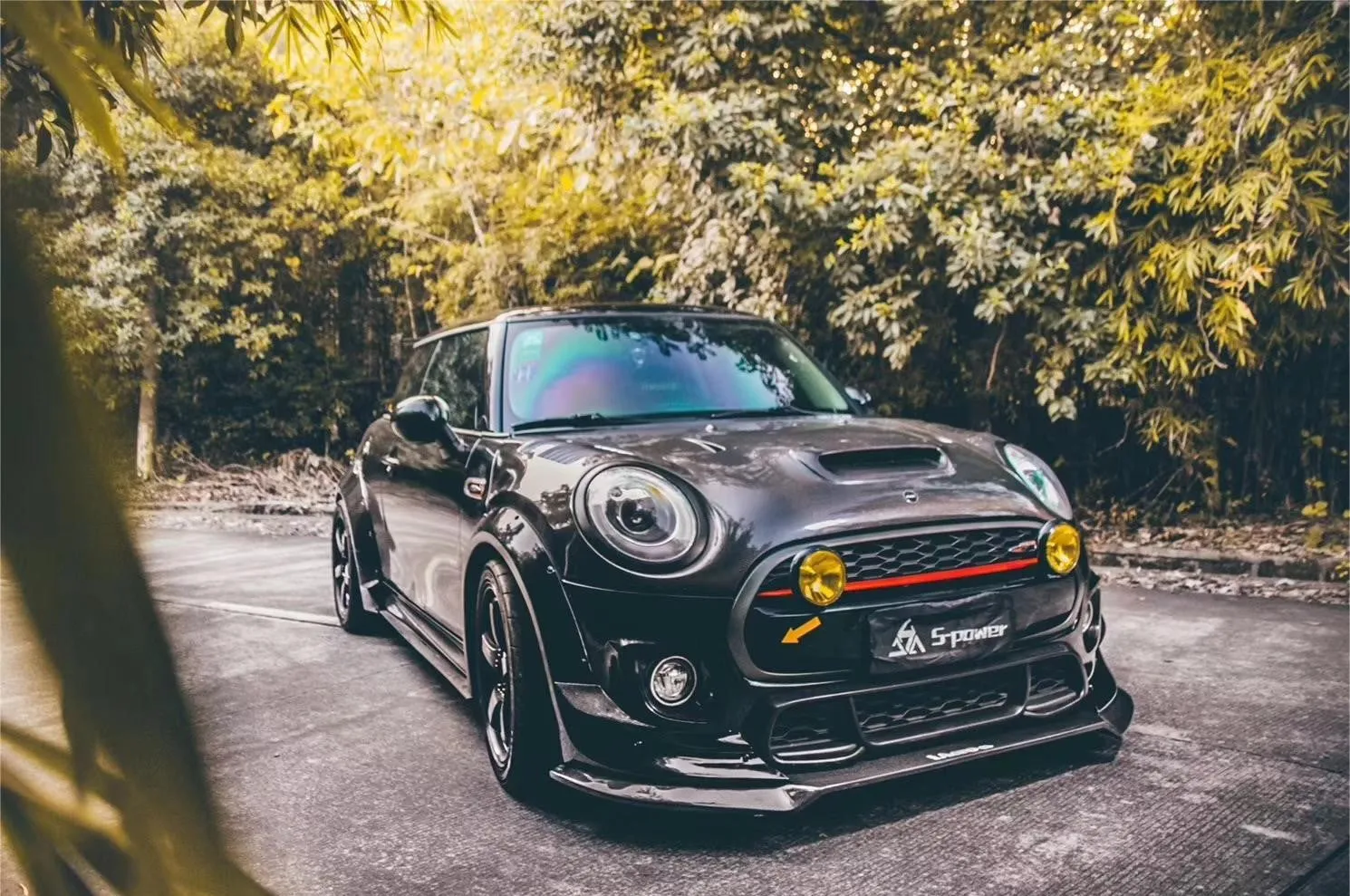 SPECTER PLUS Upper Side Skirts & Extentions for MINI Cooper JCW Base S F56 Pre-LCl & LCl Carbon Fiber/FRP
