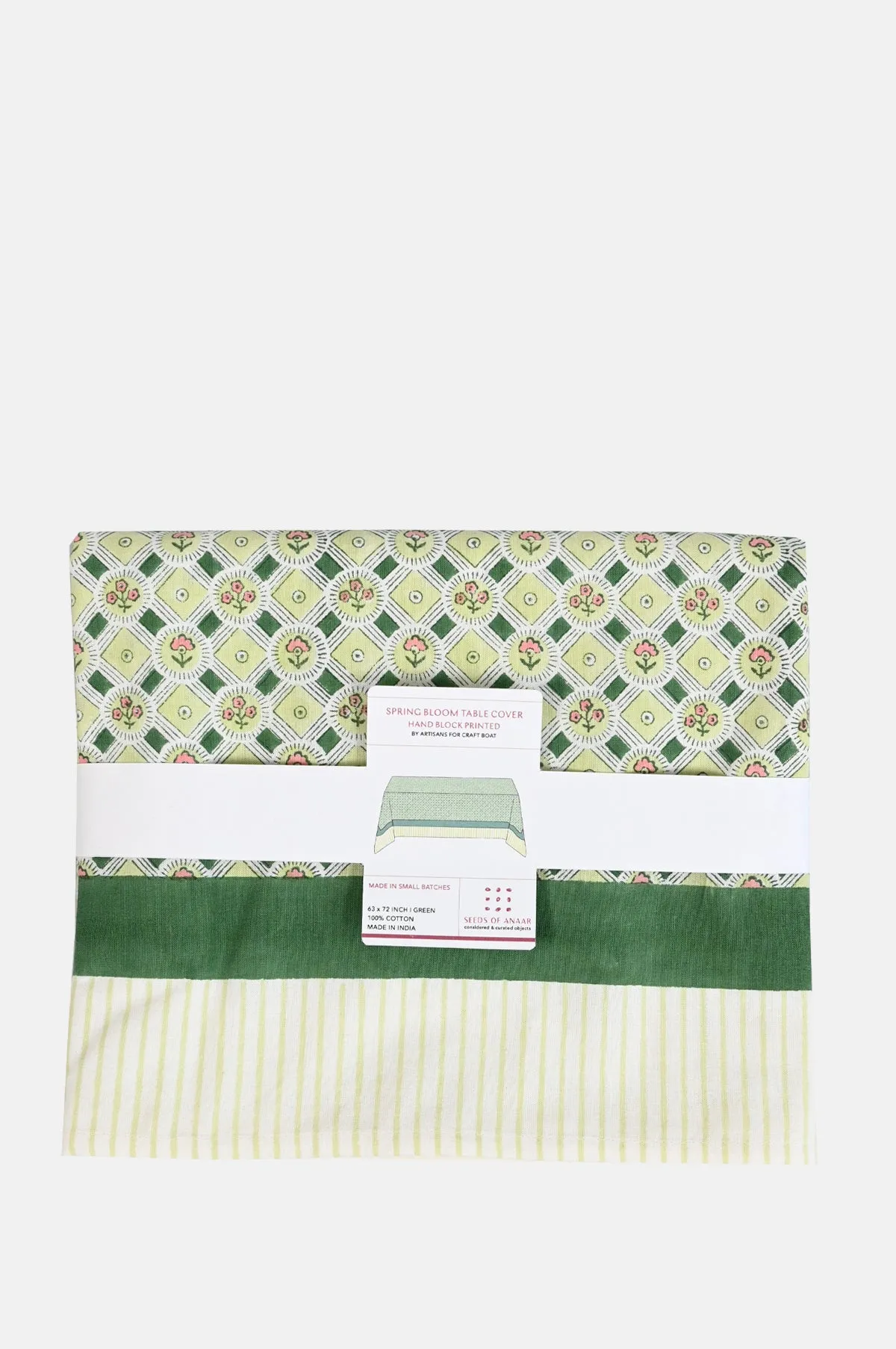 Spring Bloom Green Tablecloth