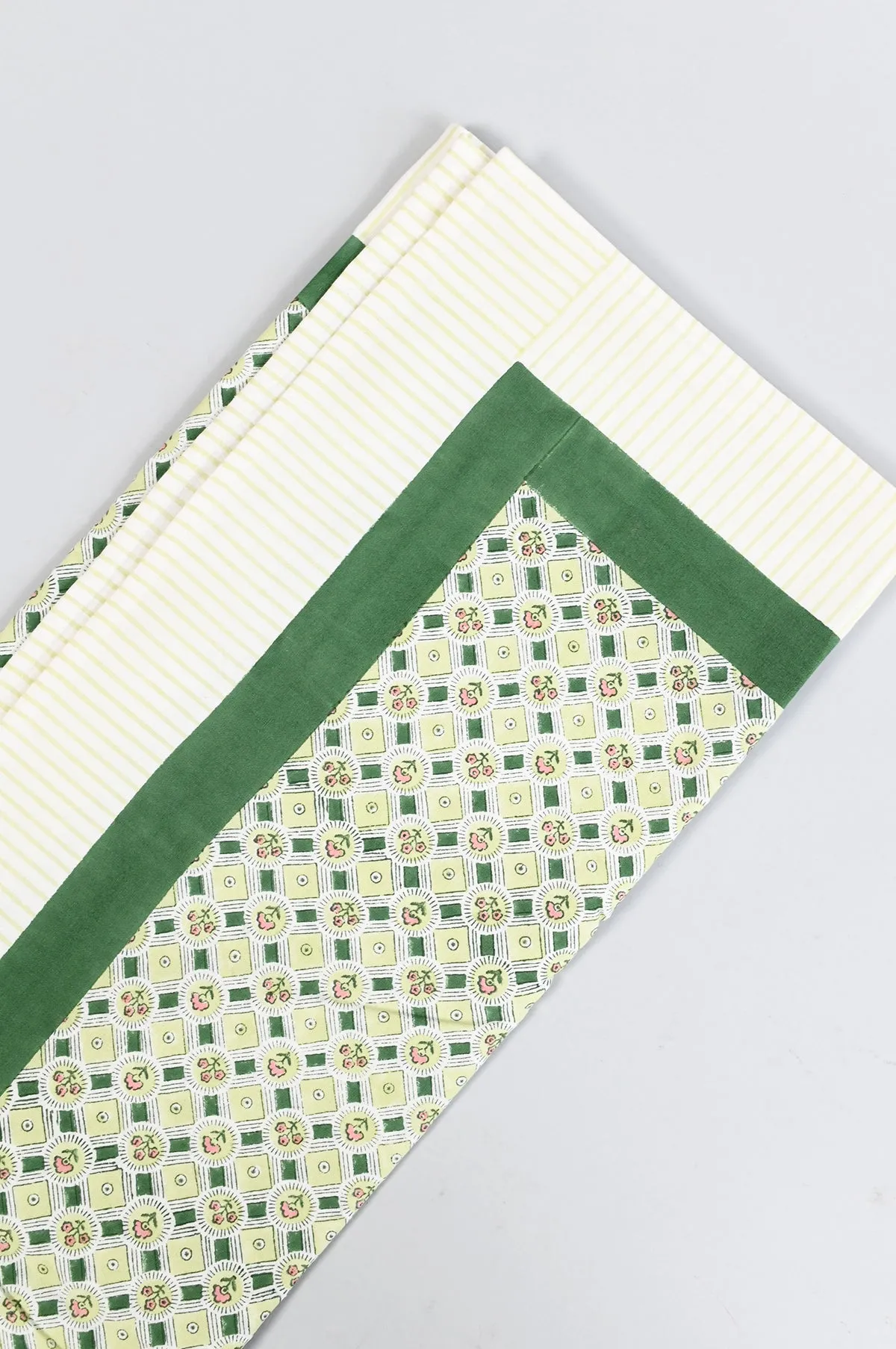 Spring Bloom Green Tablecloth
