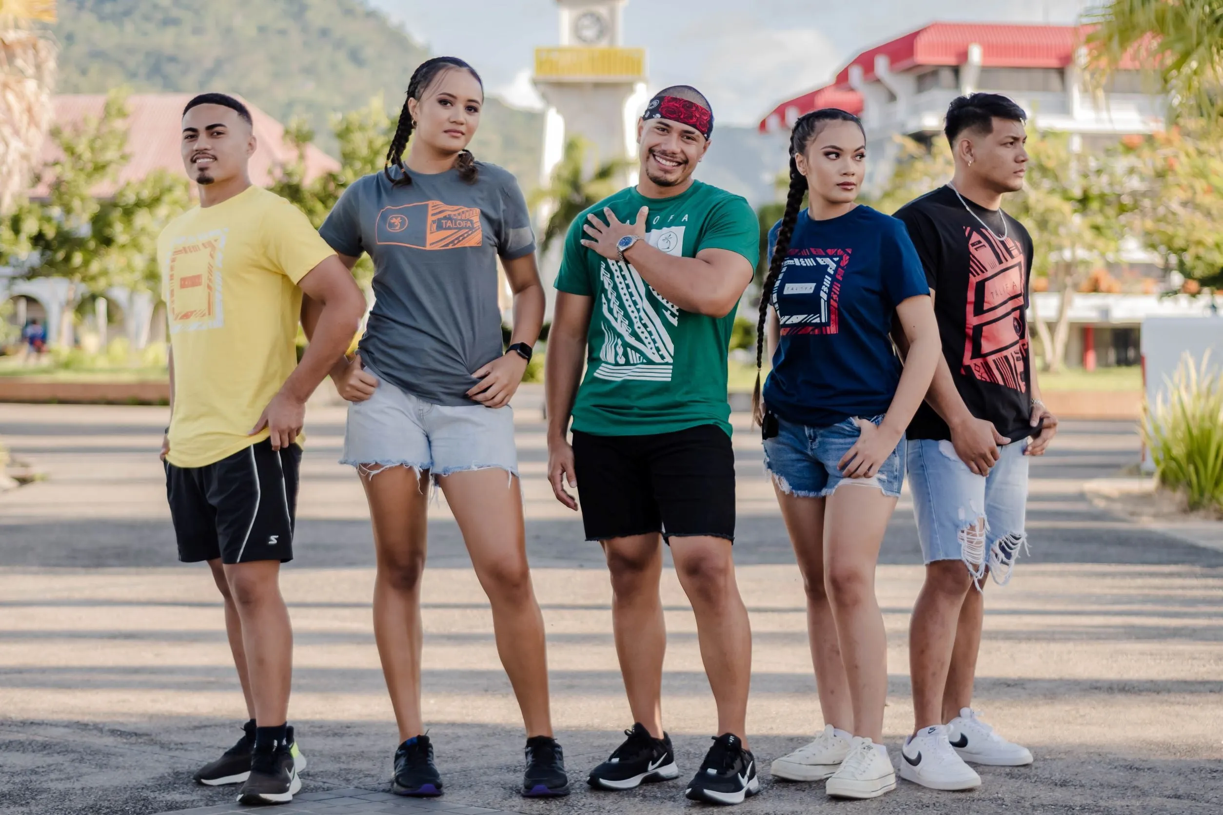 TALOFA 3DT CASUAL TEES CHARCOAL