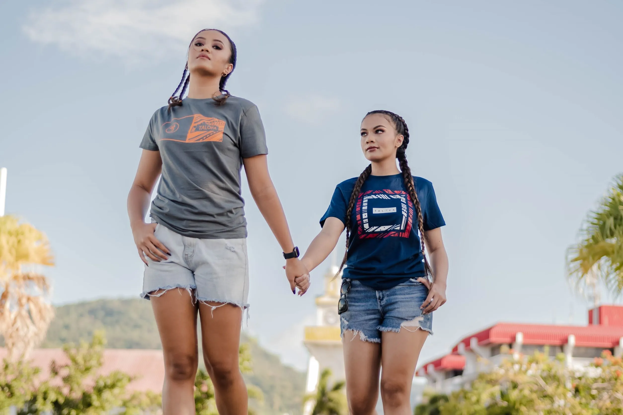 TALOFA 3DT CASUAL TEES CHARCOAL