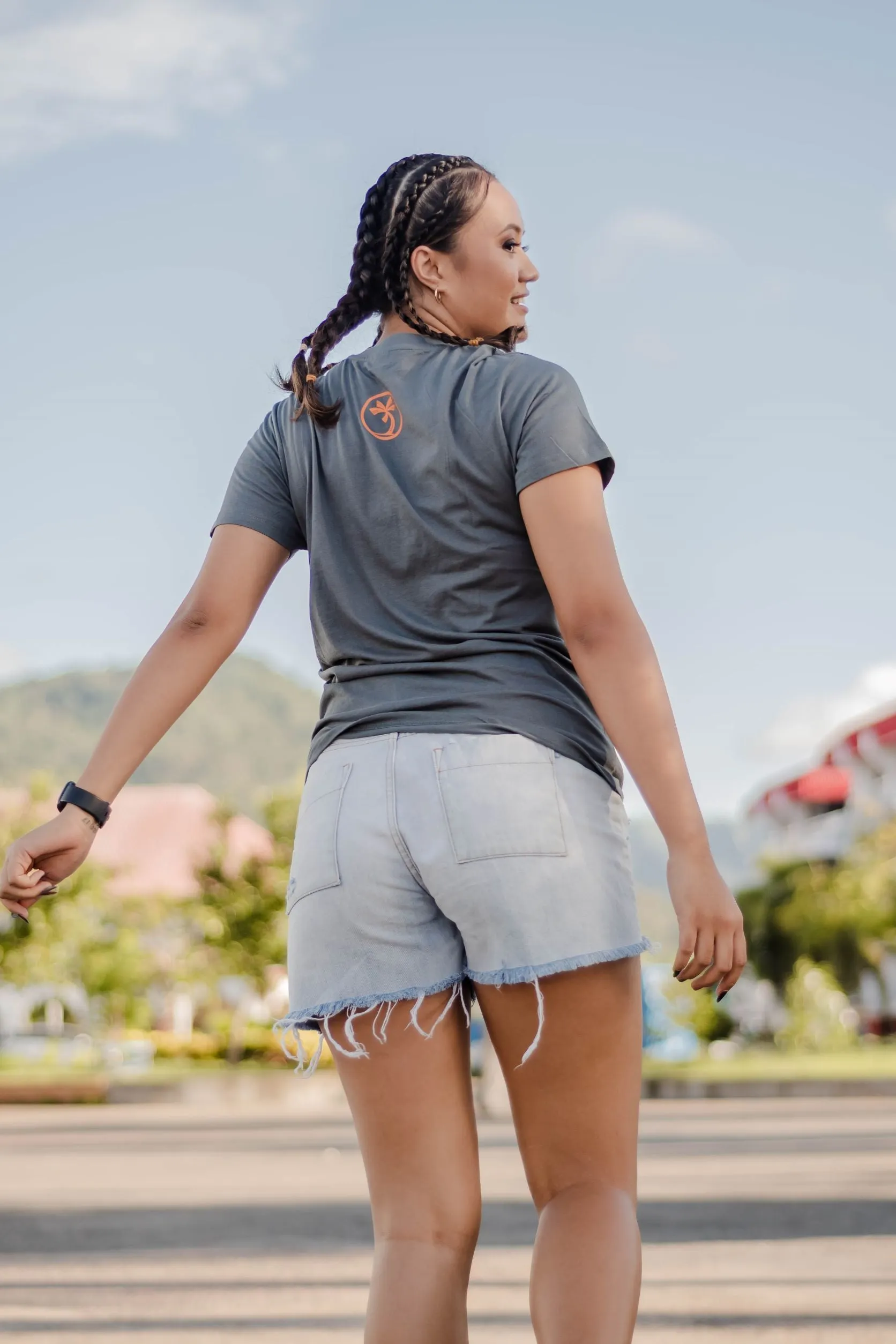TALOFA 3DT CASUAL TEES CHARCOAL
