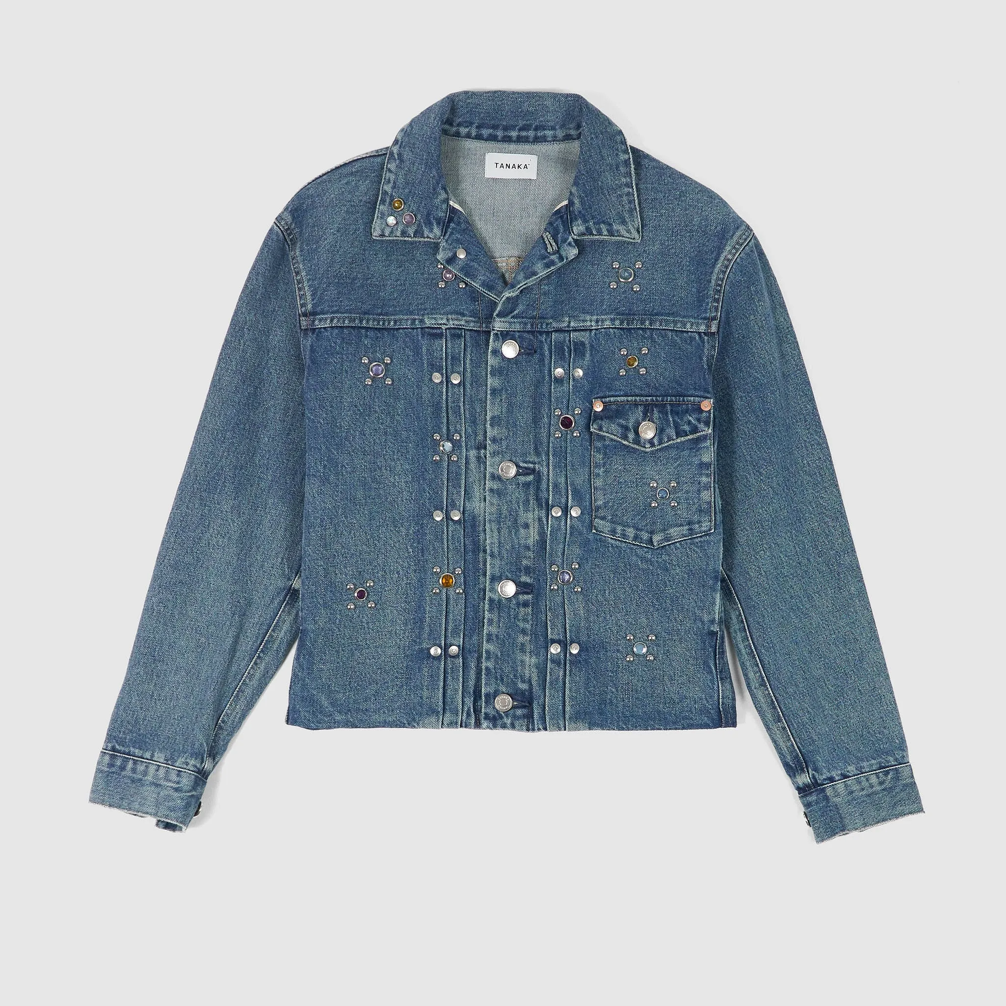 Tanaka NY TYO Ladies Studded Kaihara Denim Jacket