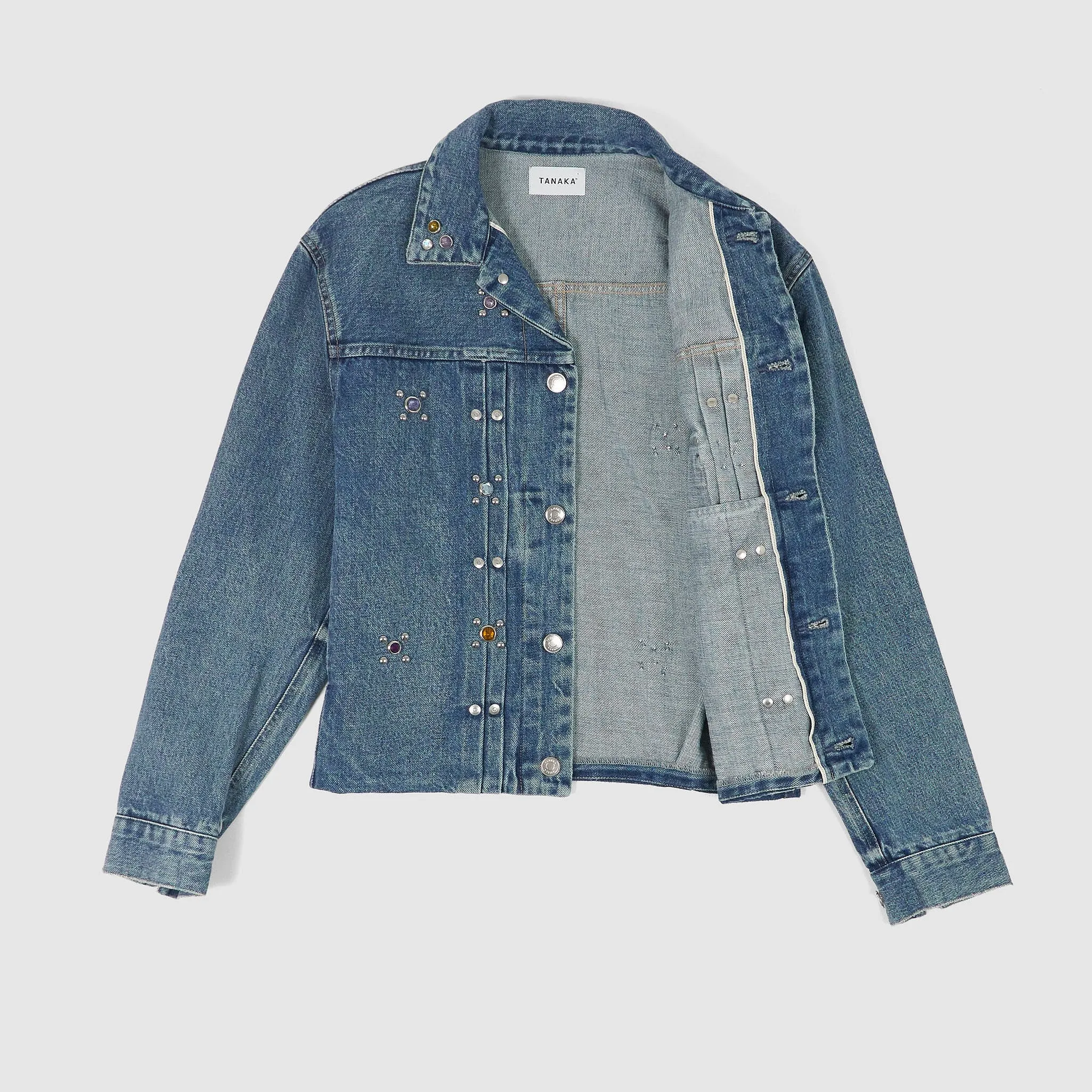 Tanaka NY TYO Ladies Studded Kaihara Denim Jacket