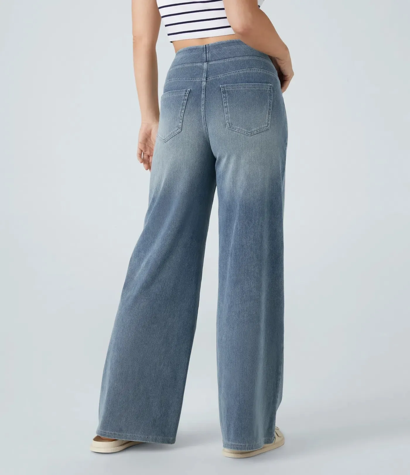 Vanessa | High waisted elastic trousers