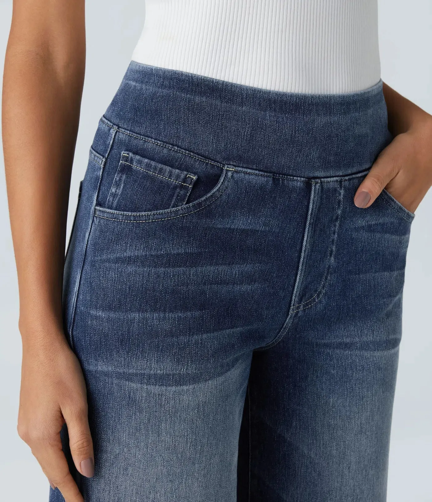 Vanessa | High waisted elastic trousers
