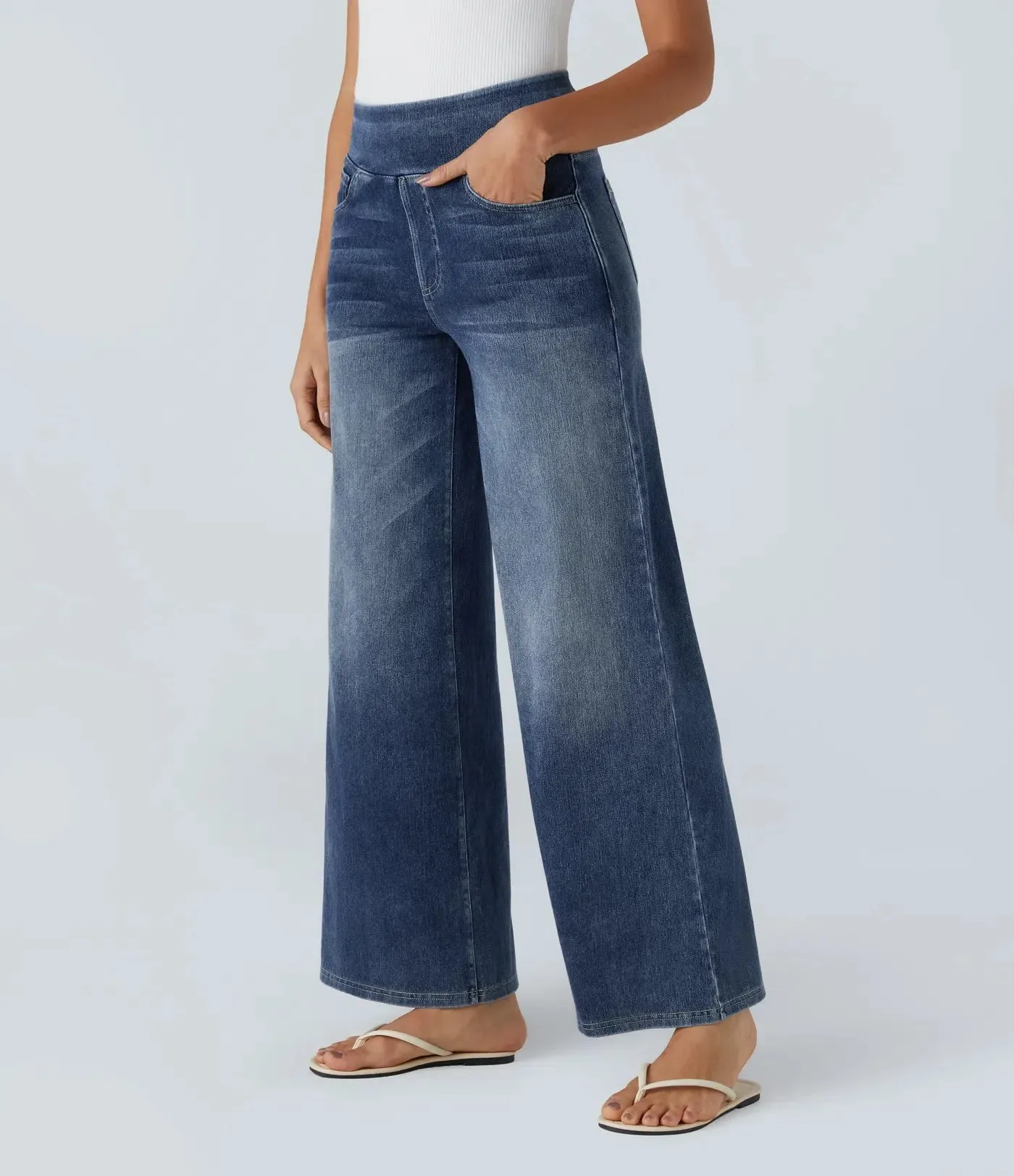 Vanessa | High waisted elastic trousers