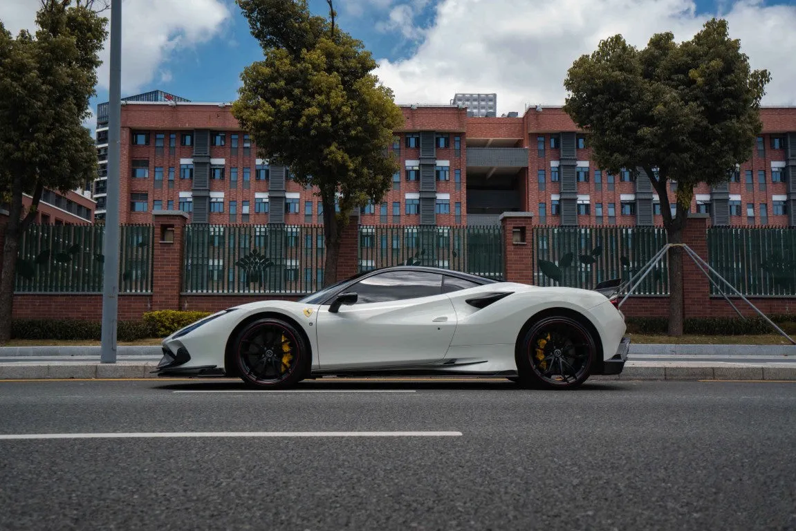 Ventus Veloce Side Skirts for Ferrari F8 Tributo Spider Carbon Fiber