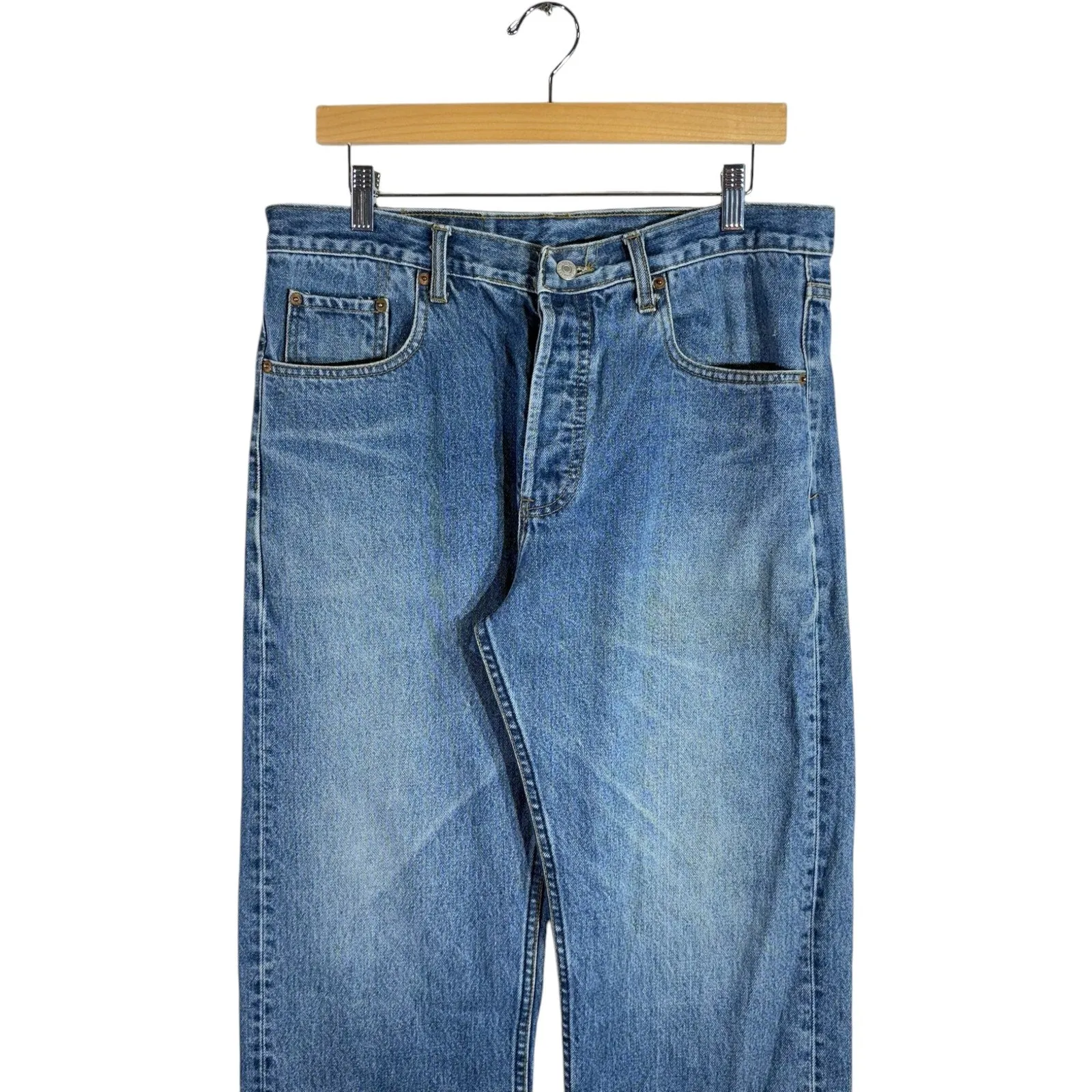 Vintage Levi's 501 Straight Leg Denim Jeans 35x31