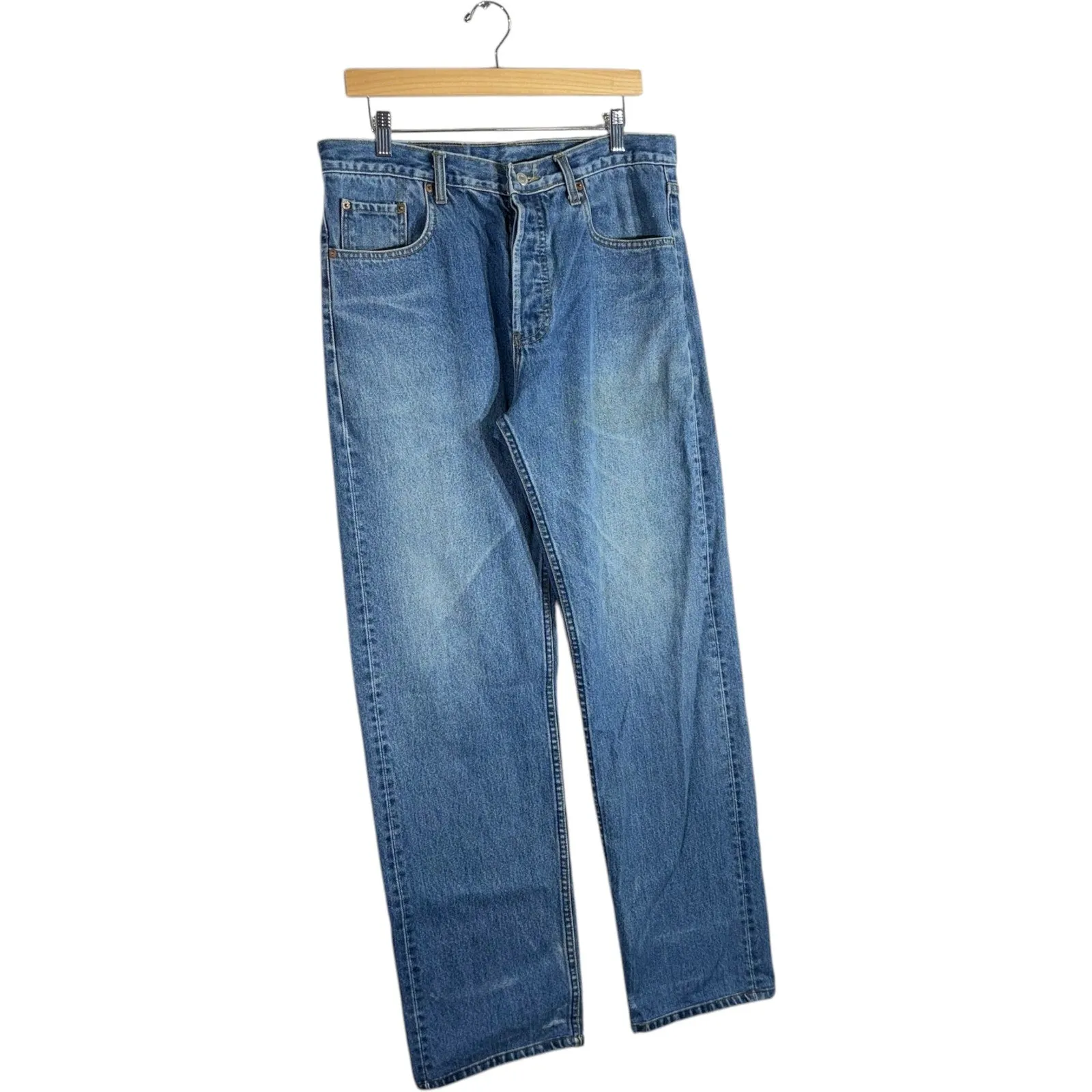 Vintage Levi's 501 Straight Leg Denim Jeans 35x31
