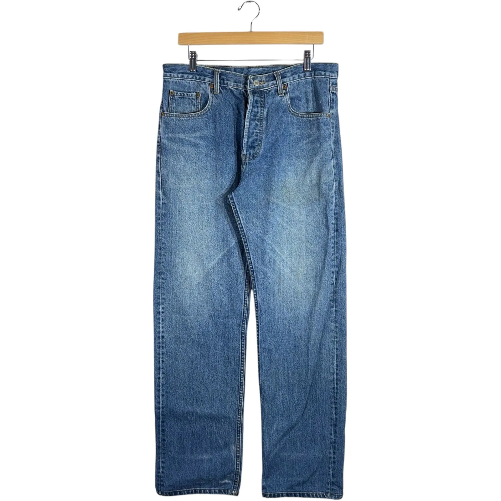 Vintage Levi's 501 Straight Leg Denim Jeans 35x31