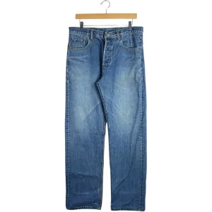 Vintage Levi's 501 Straight Leg Denim Jeans 35x31