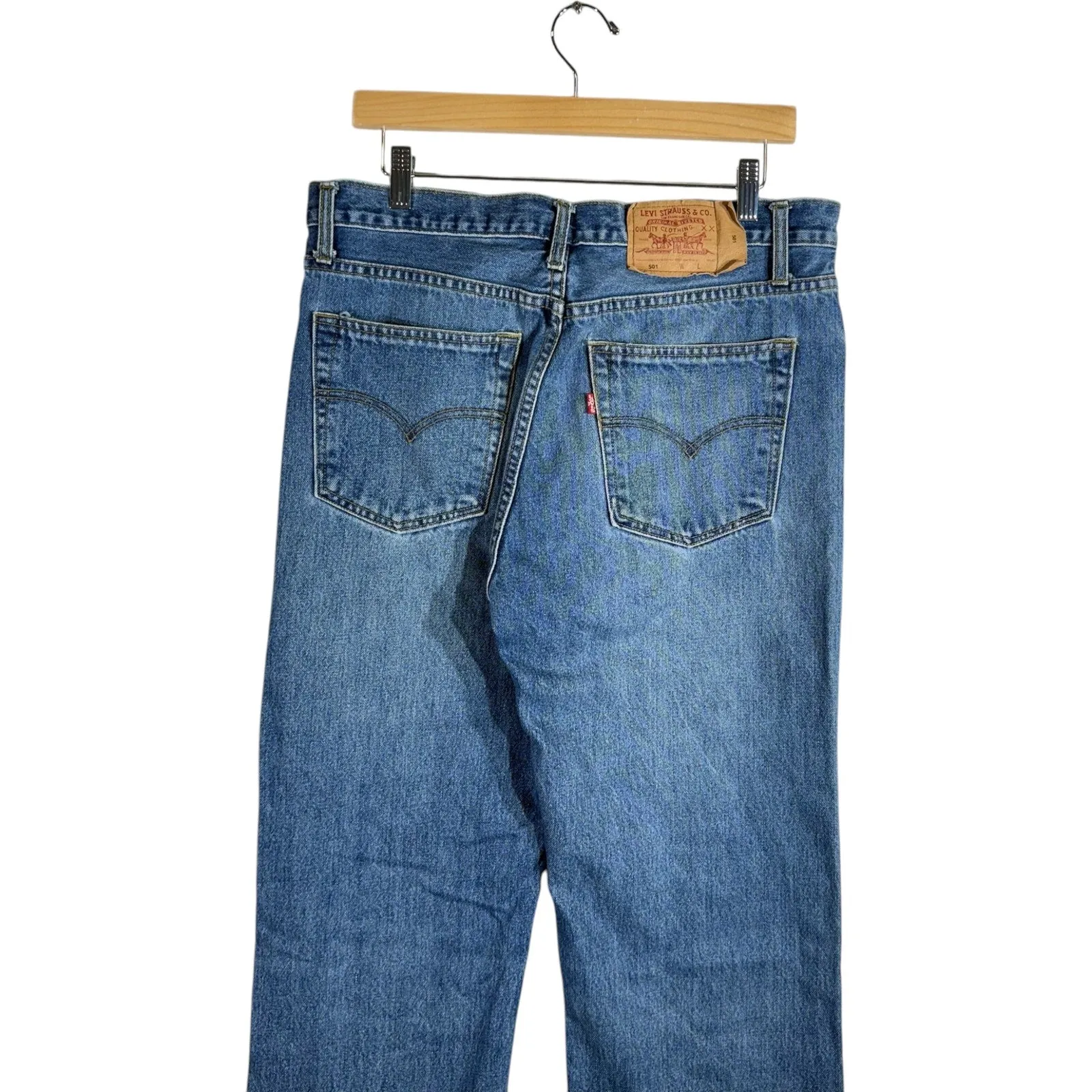 Vintage Levi's 501 Straight Leg Denim Jeans 35x31