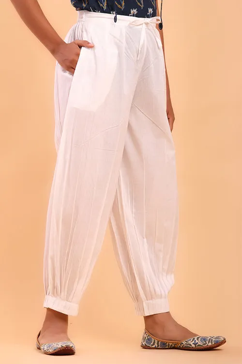 White Afghani Pant