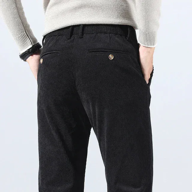 Wilson | Solid Colour Corduroy Trousers