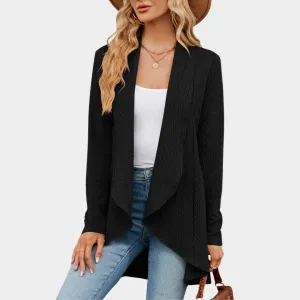 Women's Knit Cardigan  Loose Fit  Long Sleeve  Soft & Stylish  Lightweight Outerwear  Multiple Colours