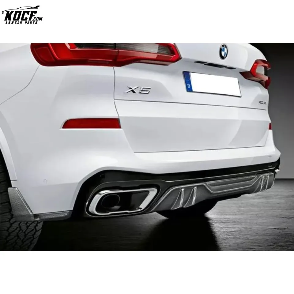 X5 G05 M sport Mp Style Body kit Carbon Fiber Rear Bumper Spoiler Diffuser Lip For BMW 2019-21