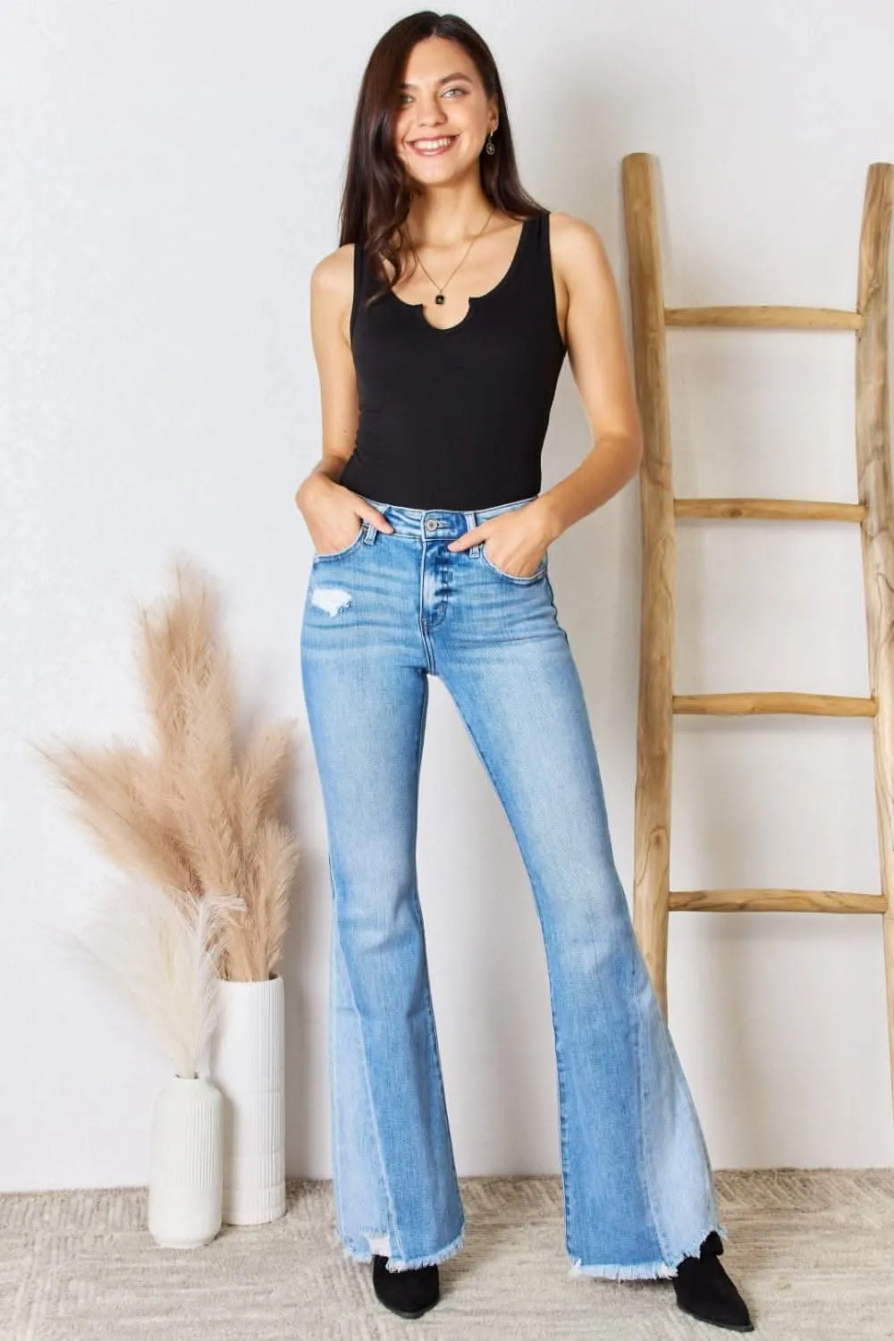 Zenana sleek notched bodysuit